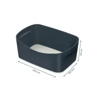 Hoiukast kaaneta Leitz MyBox, 246x98x160 mm, hall