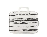 Sülearvutikott  Bombata 16', valge-mustaga