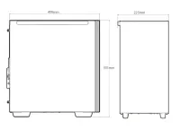 Deepcool | MACUBE 110 WH | mATX | ATX PS2 (Length less than 170mm) | White