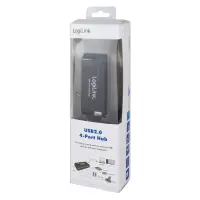 Logilink | USB 2.0 Hub-4 port whit power adapter – pilt 2
