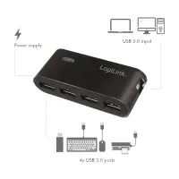Logilink | USB 2.0 Hub-4 port whit power adapter – pilt 7