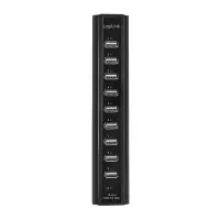 Logilink | USB 2.0 Hub-10 port whit power adapter – pilt 5