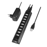 Logilink | USB 2.0 Hub-10 port whit power adapter – pilt 7