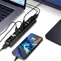 Logilink | USB 2.0 Hub-10 port whit power adapter – pilt 8