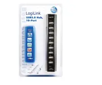 Logilink | USB 2.0 Hub-10 port whit power adapter – pilt 9