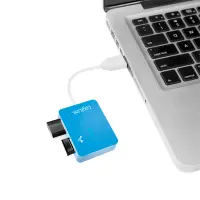 LogiLink UA0136 jaotur USB 2.0 Type-A 480 Mbit/s Sinine – pilt 5