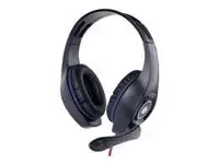 GEMBIRD gaming headset 3.5mm blue-black