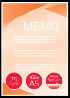 Lamineerimistaskud Ibico A5 75M. Gloss/100