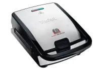 TEFAL | Sandwich Maker | SW854D | 700 W | Number of plates 4 | Number of pastry 2 | Black/Stainless steel