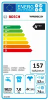 Bosch Serie 4 WAN240L2SN pesumasin Eest täidetav 7 kg 1200 RPM D Valge