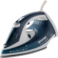 Gorenje | Steam Iron | SIH2200TQC | Steam Iron | 2200 W | Water tank capacity 300 ml | Continuous steam 30 g/min | Steam boost performance 90 g/min | Blue/White