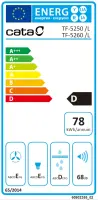 CATA | Hood | TFH 5250 X | Telescopic | Energy efficiency class D | Width 50 cm | 325 m³/h | Slider control | LED | Inox – pilt 2