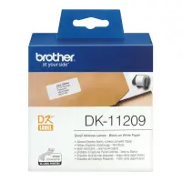 Brother | DK-11209 Small Address Labels | White | DK | 29mm x 62mm
