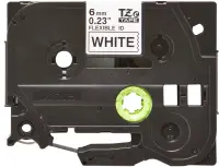 Brother | TZe-FX211 Flexible ID Laminated Tape | Black on White | TZe | 8 m | 0.6 cm – pilt 5