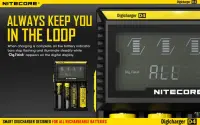 BATTERY CHARGER 4-SLOT/D4 EU NITECORE – pilt 2