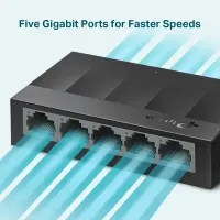 TP-LINK | 5-Port Desktop Switch | LS1005G | Unmanaged | Desktop | Power supply type External – pilt 10