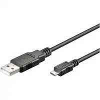 LogiLink 1.8m USB/microUSB USB-kaabel USB 2.0 1,8 m USB A Micro-USB B 0,48 Gbit/s Must