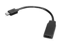 Lenovo 0B47089 videokaabliadapter 0,2 m Mini DisplayPort HDMI Must