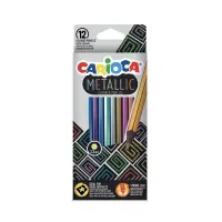 Värvipliiatsid CARIOCA Metallic, 12 tk