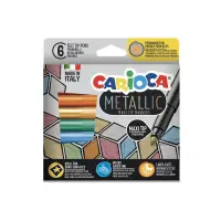 Viltpliiatsid CARIOCA Metallic MaxiMarkers Box, 6 tk