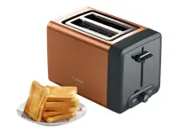 Bosch | DesignLine Toaster | TAT4P429 | Power 970 W | Number of slots 2 | Housing material Stainless Steel | Copper/Black – pilt 10