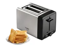 Bosch | DesignLine Toaster | TAT4P420 | Power 970 W | Number of slots 2 | Housing material Stainless Steel | Stainless steel/Black – pilt 2