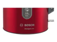 Bosch | Kettle | DesignLine TWK4P434 | Electric | 2400 W | 1.7 L | Stainless steel | 360° rotational base | Red/Black – pilt 11