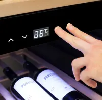 Caso | Smart Wine Cooler | WineExclusive 126 | Energy efficiency class G | Showcase | Free standing | Bottles capacity 126 bottles | Cooling type Compressor technology | Black – pilt 2