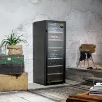 Caso | Smart Wine Cooler | WineExclusive 126 | Energy efficiency class G | Showcase | Free standing | Bottles capacity 126 bottles | Cooling type Compressor technology | Black – pilt 5
