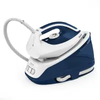 TEFAL | Express Essential Steam Station | SV6116E0 | 2200 W | 1.4 L | 5 to 6 bar | Auto power off | Vertical steam function | Calc-clean function | White/ Blue