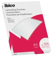 Lamineerimistaskud Ibico A5 125M.Gloss/100
