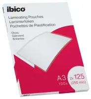 Lamineerimistaskud Ibico A3 125M.Gloss/100