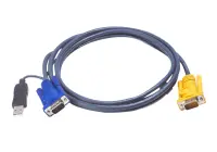 Aten | 1.8M USB KVM Cable with 3 in 1 SPHD and built-in PS/2 to USB converter | 2L-5202UP