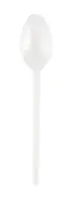SUPERIOR Teelusikad, plastik, PS, valge, korduvkasutatav 12,5 cm, 50 tk (kogus 3 tükki)