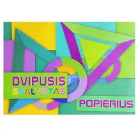 Värvipaber KRESKA, A4, 80 g / m2, 8 lehte