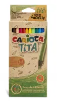 Värvipliiatsid CARIOCA TITA ECOFAMILY, 12 tk