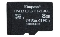 Kingston | UHS-I | 8 GB | microSDHC/SDXC Industrial Card | Flash memory class Class 10, UHS-I, U3, V30, A1 | SD Adapter