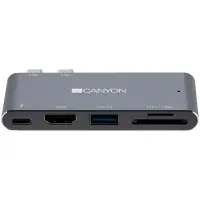 CANYON hub DS-5 5in1 Thunderbolt 3 4k Space Grey
