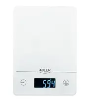 Adler | Kitchen scales | AD 3170 | Maximum weight (capacity) 15 kg | Graduation 1 g | Display type LCD | White – pilt 3