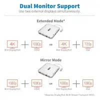 Tripp Lite U442-DOCK2-S sülearvuti dokk ja pordireplikaator Juhtmega ühendatud USB 3.2 Gen 2 (3.1 Gen 2) Type-C Hõbe