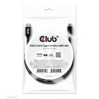 CLUB3D CAC-1526 USB-kaabel USB 3.2 Gen 1 (3.1 Gen 1) 1 m USB C Micro-USB B 5 Gbit/s Must
