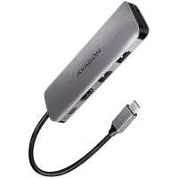 Multiport USB 3.2 Gen 1 hub. HDMI, card reader and Power Delivery. 20 cm USB-C cable.