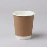 Ühekordsed pabertopsid MULTIPACK, 250 ml, pruun, 25 tk pakis, topelt seinaga