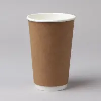 Ühekordsed pabertopsid MULTIPACK, 400 ml, pruun, 20 tk pakis