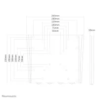 Neomounts FPMA-W110BLACK telerikinnitus 101,6 cm (40") Must – pilt 6
