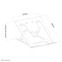 Neomounts NSLS085BLACK sülearvuti raam & alus Sülearvuti alus Must 43,2 cm (17") – pilt 7