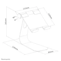 Neomounts DS15-050SL1 kaitseümbris tahvelarvutile Hõbe 27,9 cm (11") – pilt 3