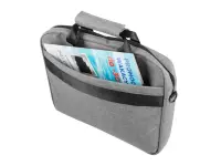 Natec Laptop Bag, Mustela, 15.6", Grey | Natec | Mustela | Fits up to size 15.6 " | Toploading laptop case | Shoulder strap | Grey – pilt 2