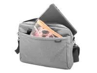 Natec Laptop Bag, Mustela, 15.6", Grey | Natec | Mustela | Fits up to size 15.6 " | Toploading laptop case | Shoulder strap | Grey – pilt 8