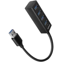 AXAGON HUE-M1AL 4x USB 3.2 Gen 1 MINI hub, metal, 1.2m USB-A cable